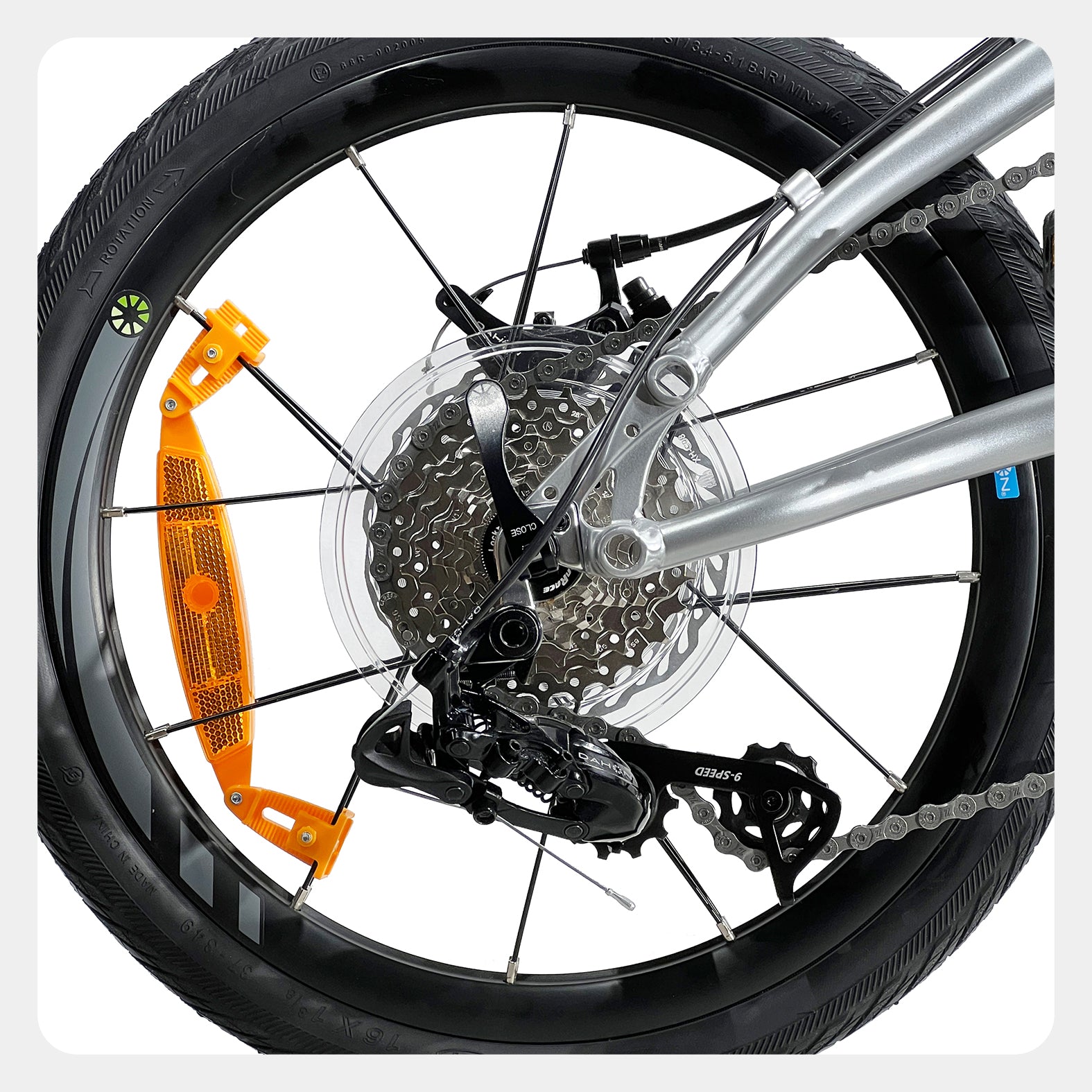 DAHON FOLDING BIKE /MINI 349 /Quick Silver, 16inch, 9-Speed, Disc-brakes, 10.3Kg
