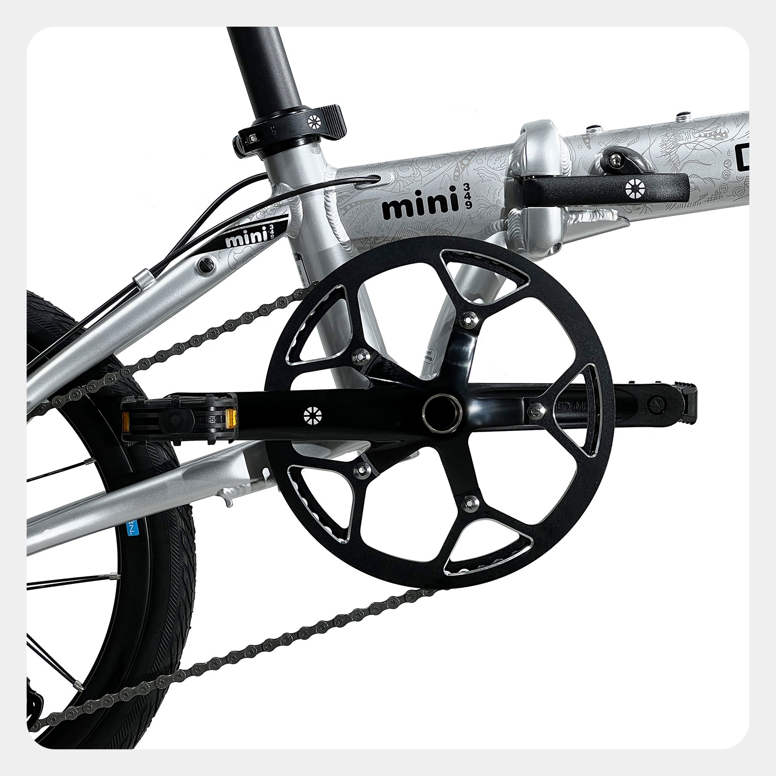 DAHON FOLDING BIKE /MINI 349 /Quick Silver, 16inch, 9-Speed, Disc-brakes, 10.3Kg